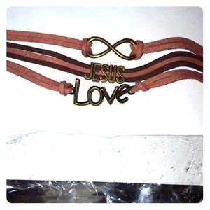 Womens leather Tri bracelet